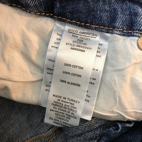 Good American Womens Jeans Good '90s Icon Distressed Indigo065 10/30 - Picture 4 of 5